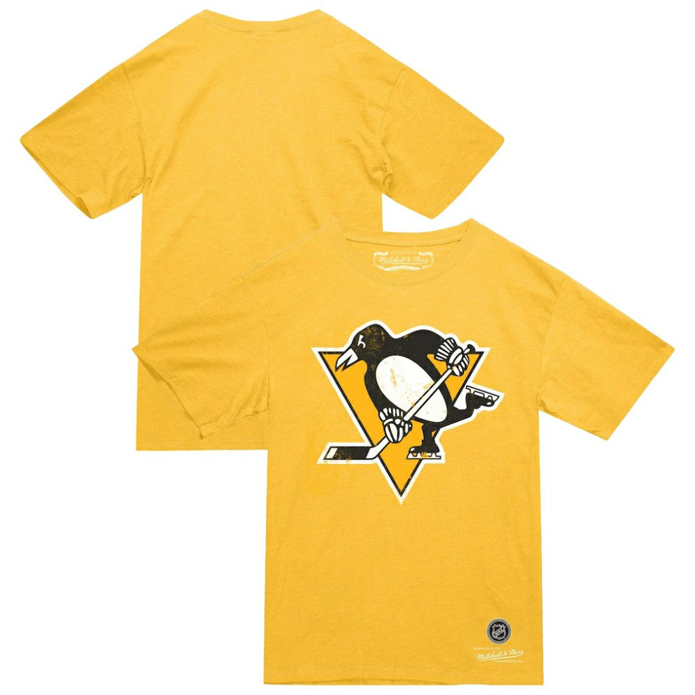Pittsburgh Penguins Mitchell & Ness Heritage T-Shirt Gold