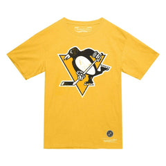 Pittsburgh Penguins Mitchell & Ness Heritage T-Shirt Gold