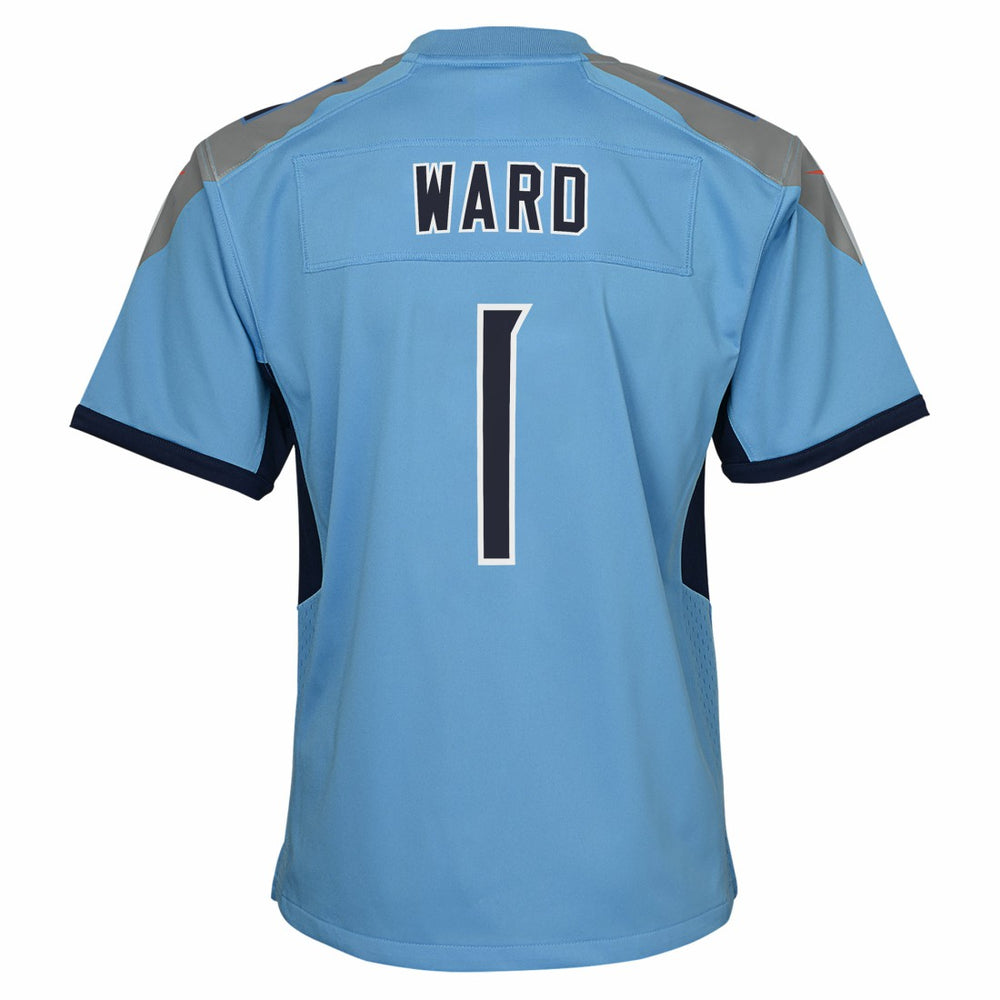 Cameron Ward Tennessee Titans Youth Team Game Jersey Light Blue - Nike