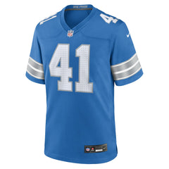 Gunnar Oakes Detroit Lions Team Game Jersey Blue - Nike
