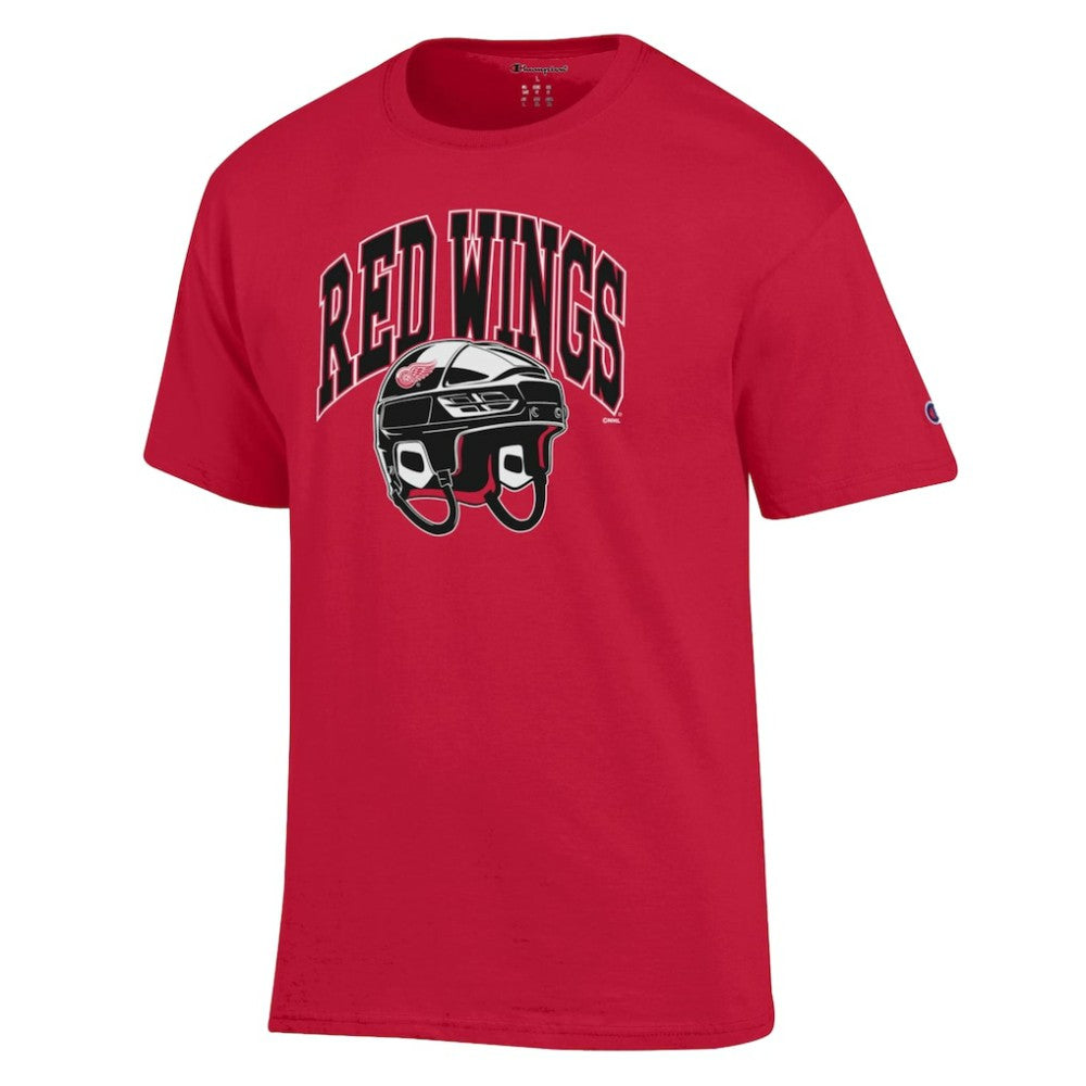 Detroit Red Wings - Champion Helmet T-Shirt Red