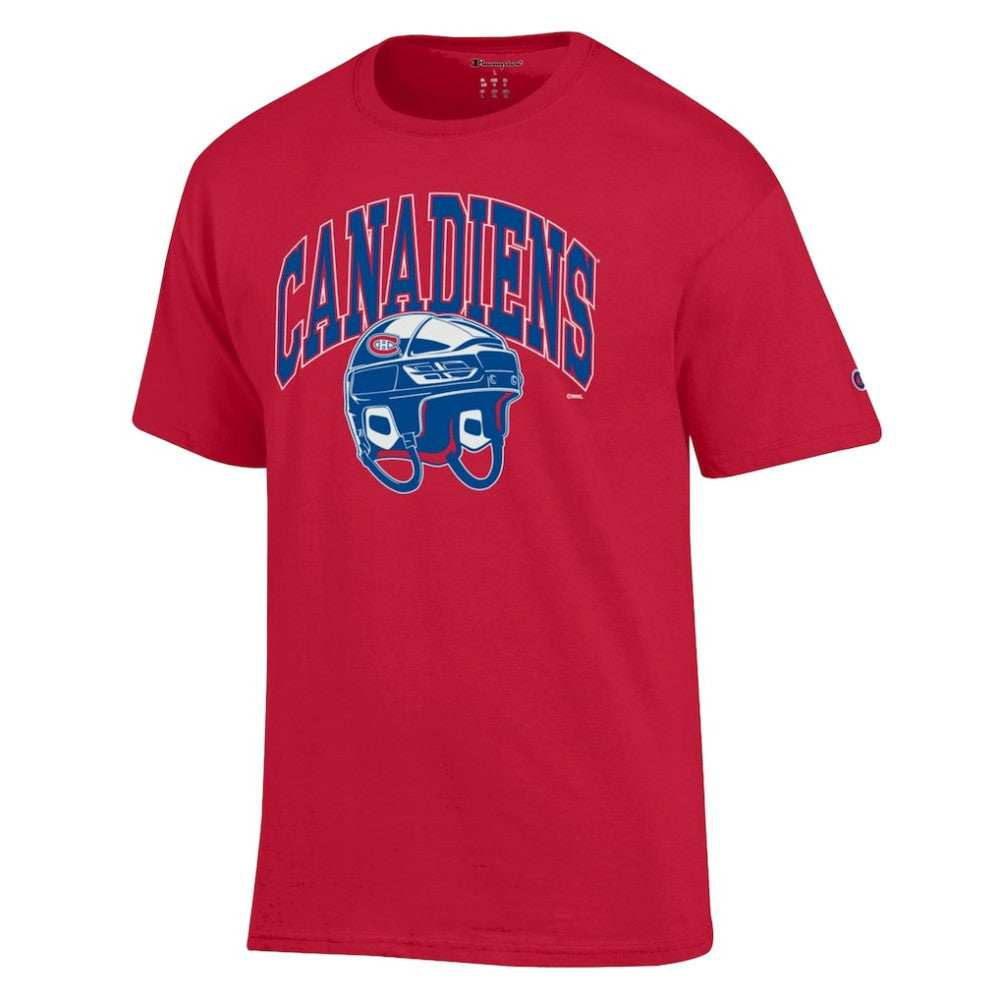 Montreal Canadiens - Champion Helmet T-Shirt Red