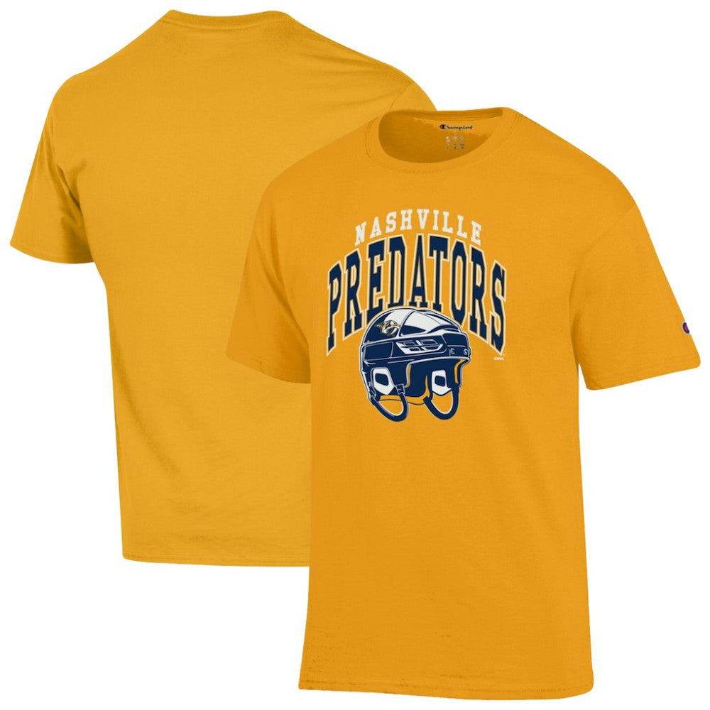 Nashville Predators - Champion Helmet T-Shirt Gold
