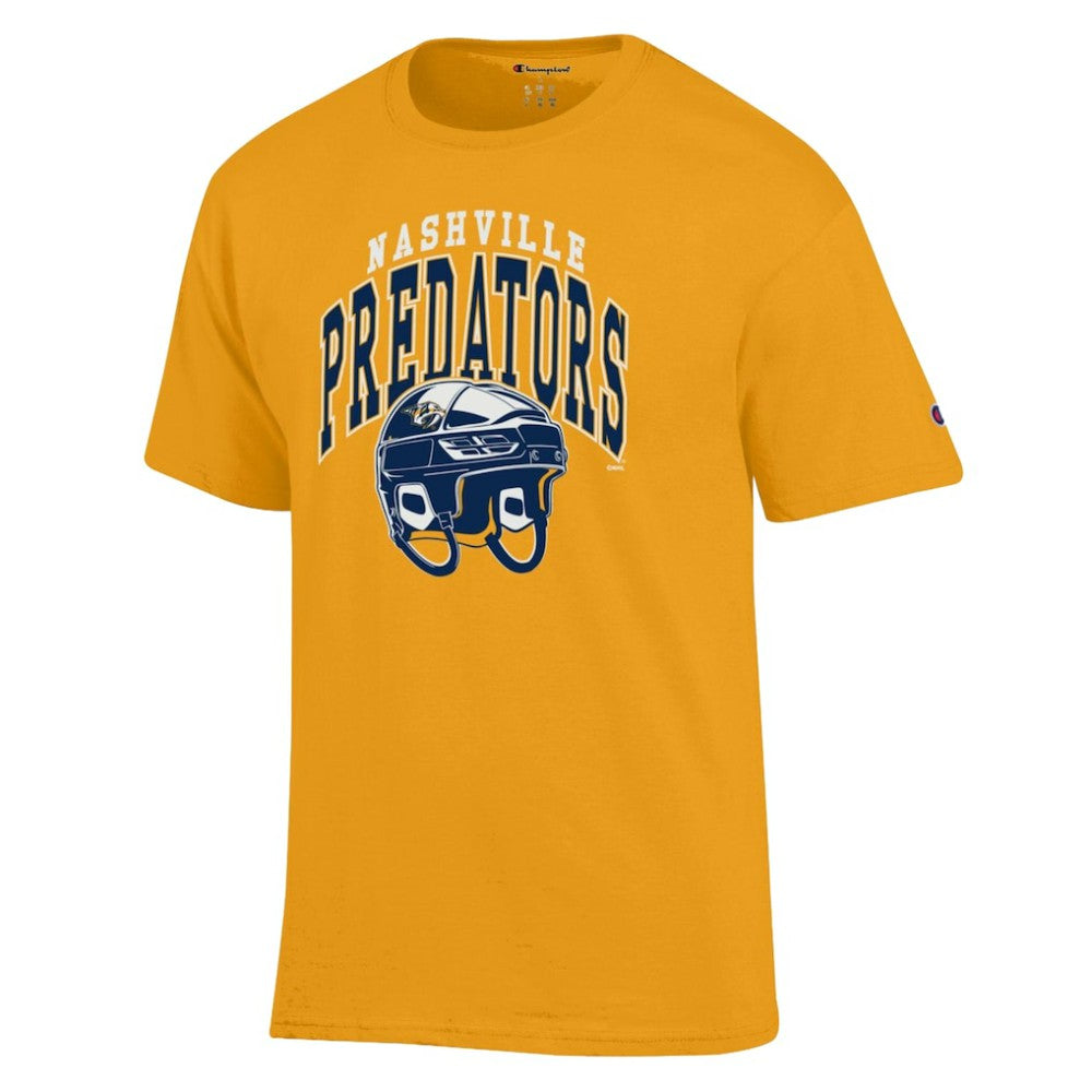 Nashville Predators - Champion Helmet T-Shirt Gold