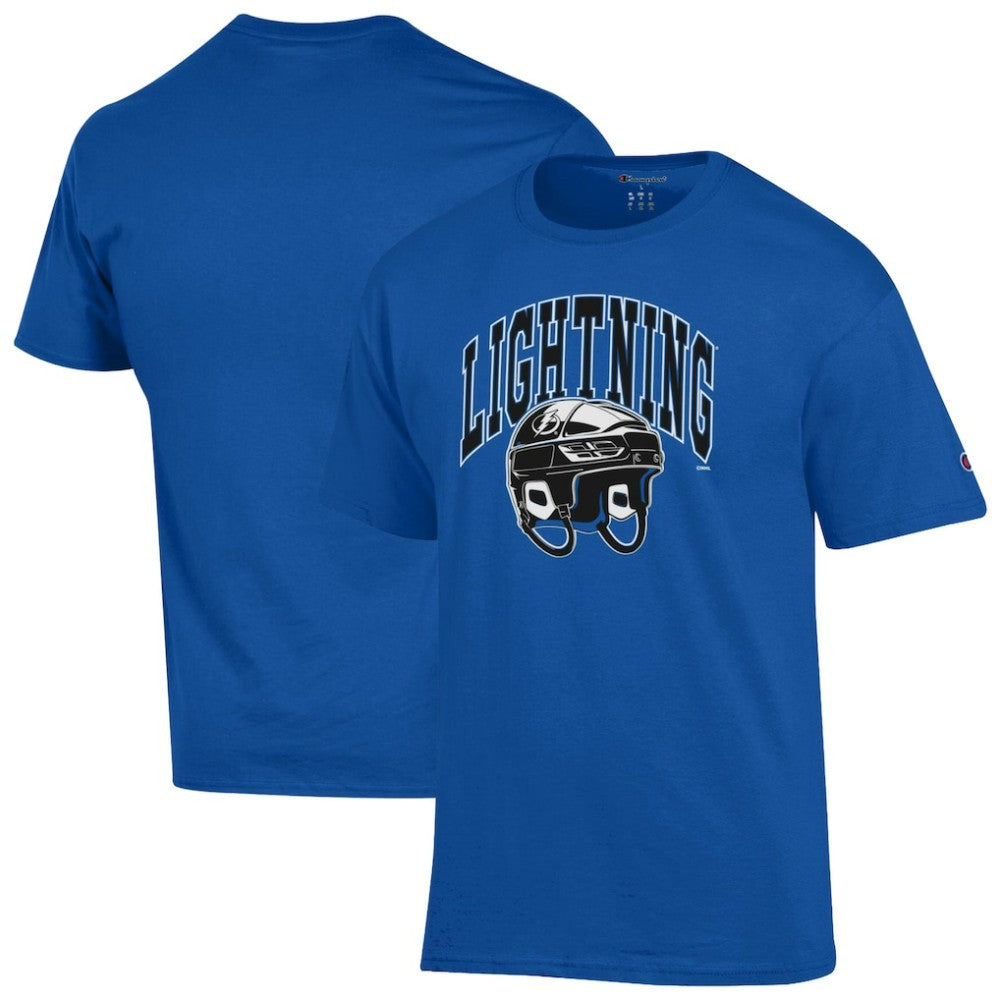 Tampa Bay Lightning - Champion Helmet T-Shirt Royal