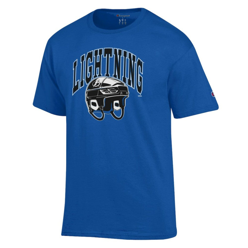 Tampa Bay Lightning - Champion Helmet T-Shirt Royal