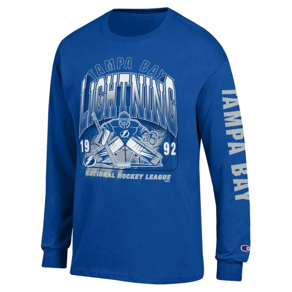 Tampa Bay Lightning - Champion Long Sleeve Jersey T-Shirt Royal