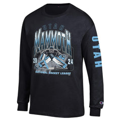 Utah Mammoth - Champion Long Sleeve Jersey T-Shirt Black