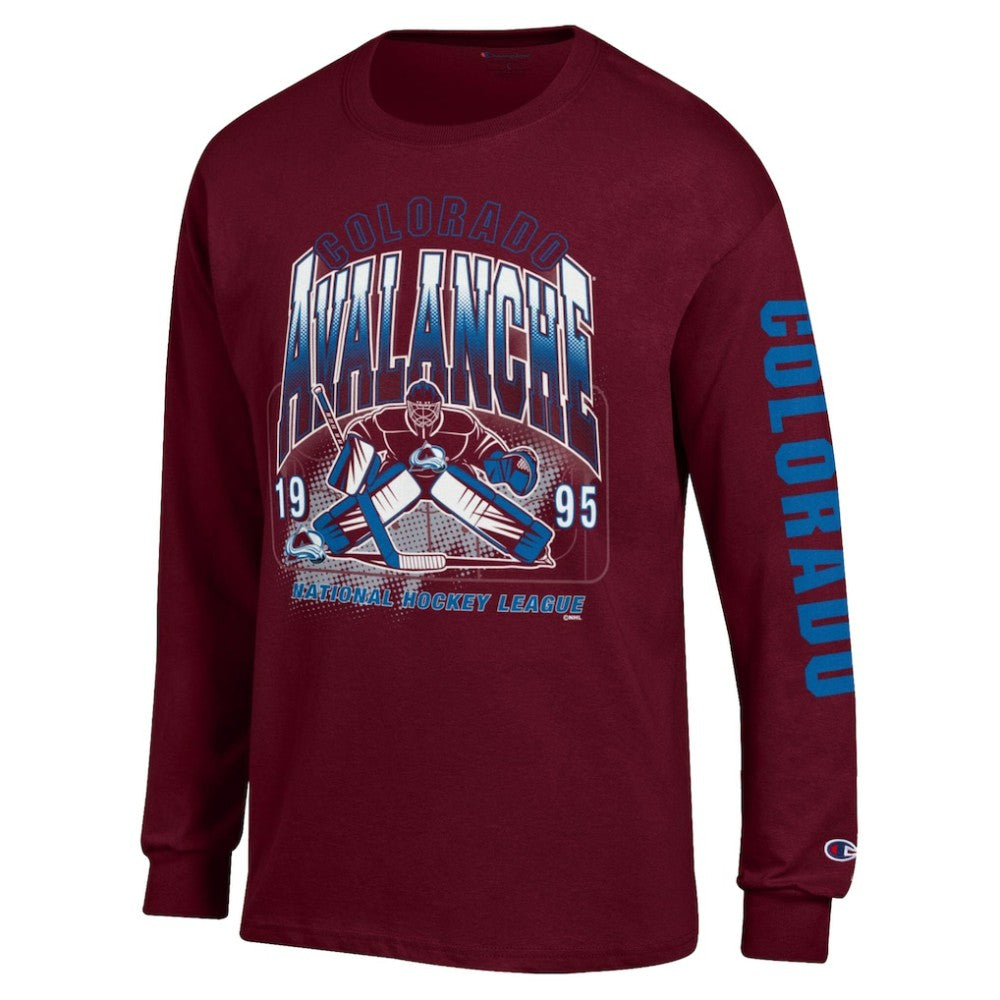 Colorado Avalanche - Champion Long Sleeve Jersey T-Shirt Burgundy