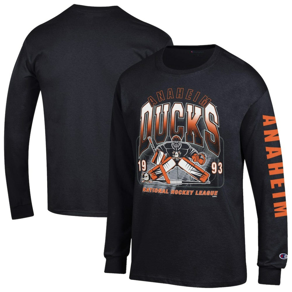 Anaheim Ducks - Champion Long Sleeve Jersey T-Shirt Black