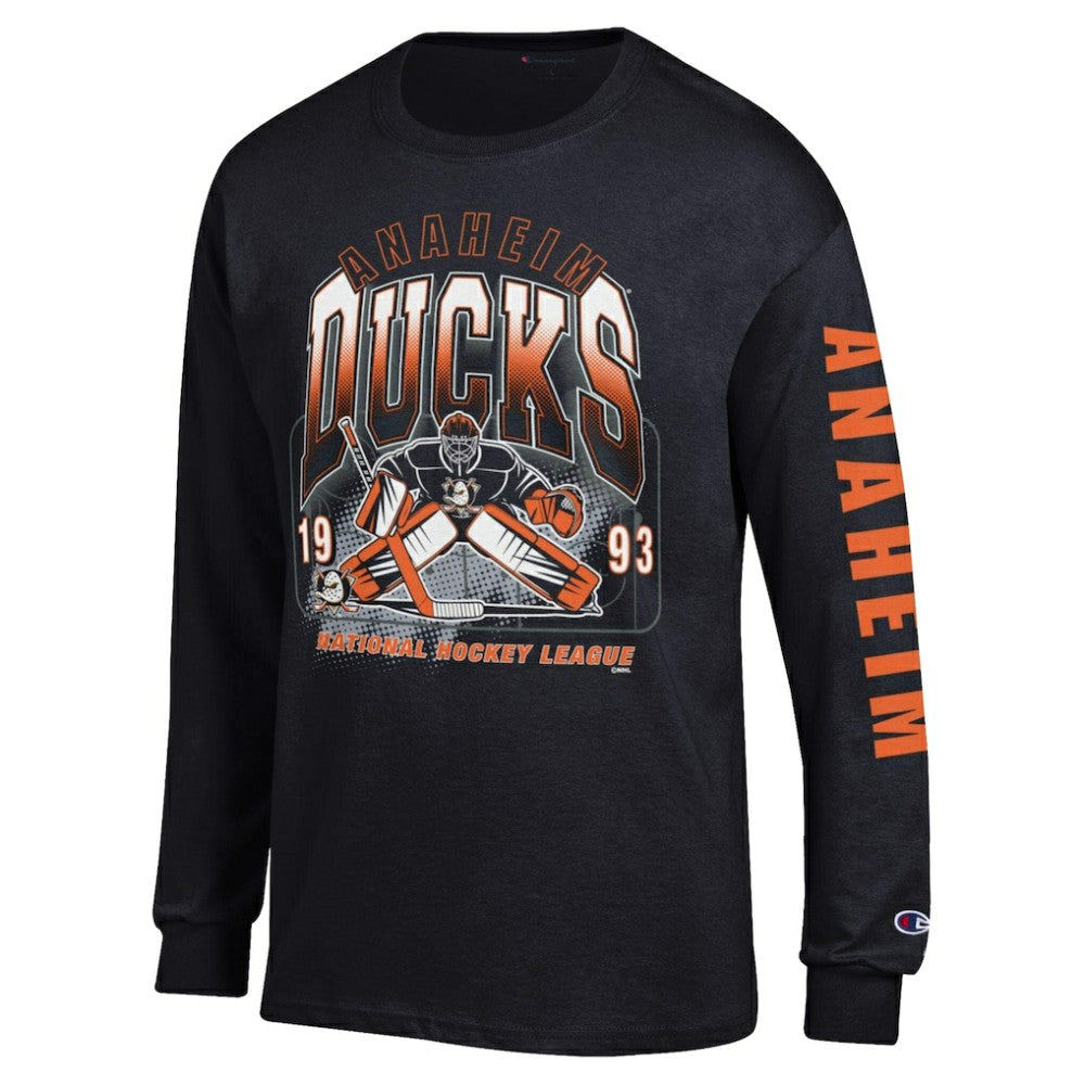 Anaheim Ducks - Champion Long Sleeve Jersey T-Shirt Black