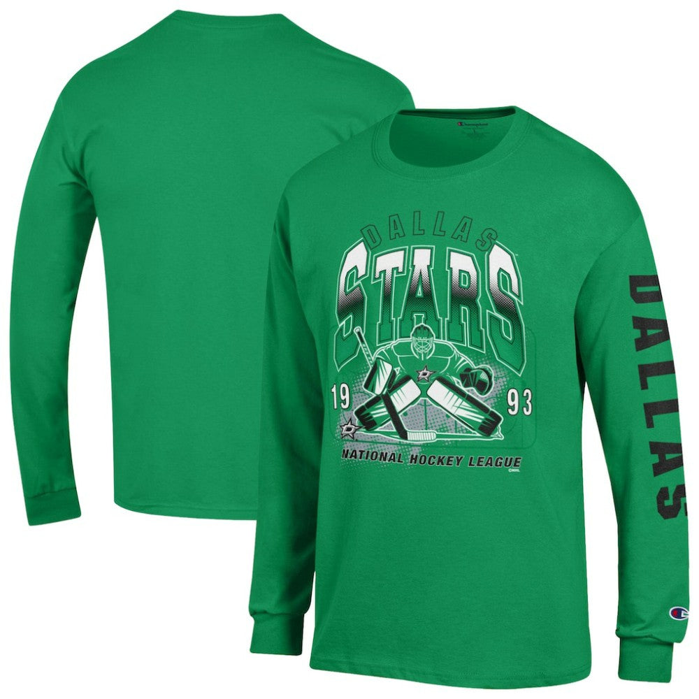Dallas Stars - Champion Long Sleeve Jersey T-Shirt Kelly Green