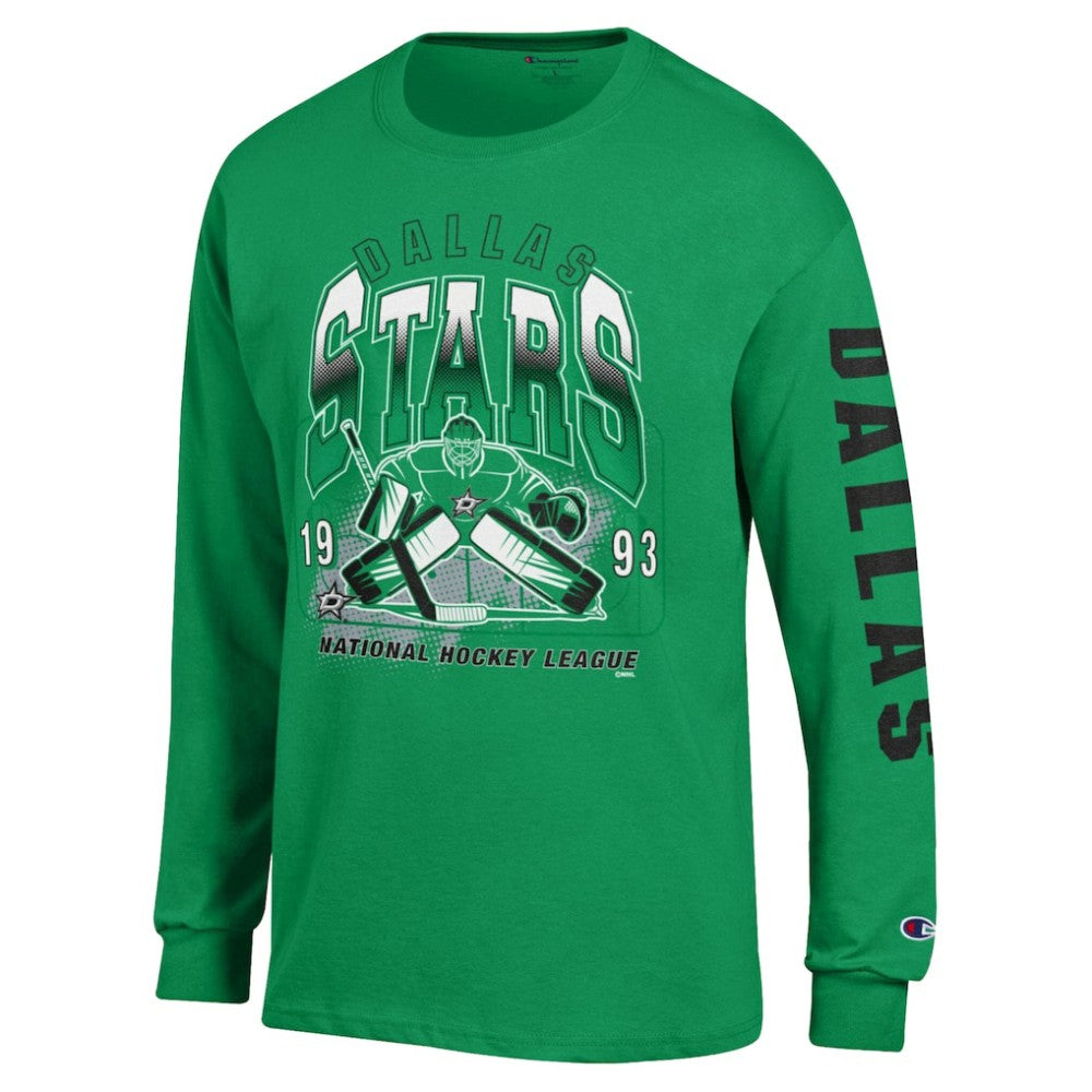 Dallas Stars - Champion Long Sleeve Jersey T-Shirt Kelly Green