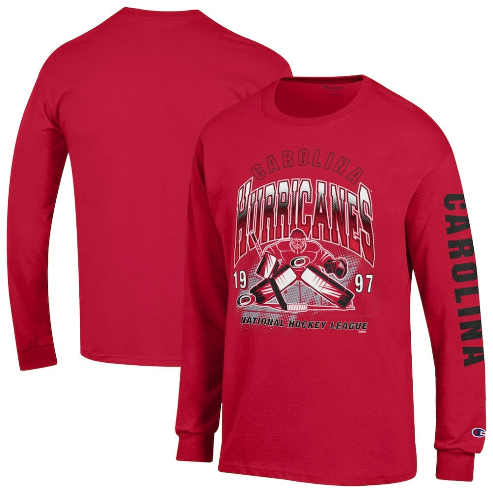 Carolina Hurricanes - Champion Long Sleeve Jersey T-Shirt Red