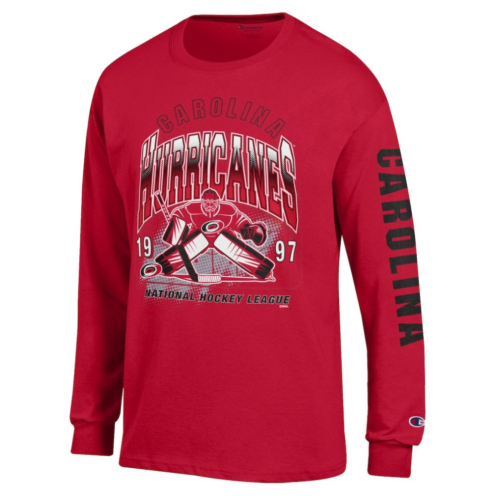 Carolina Hurricanes - Champion Long Sleeve Jersey T-Shirt Red