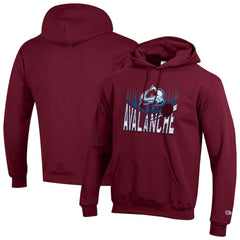 Colorado Avalanche - Champion Powerblend Hoodie Burgundy