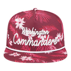 Washington Commanders New Era Palm Print A-Frame 9FIFTY Snapback Hat Burgundy - NFL