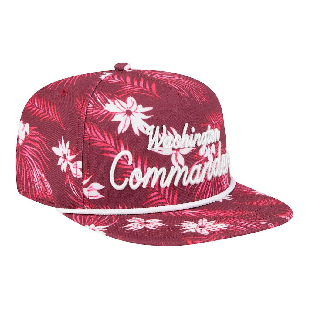 Washington Commanders New Era Palm Print A-Frame 9FIFTY Snapback Hat Burgundy - NFL