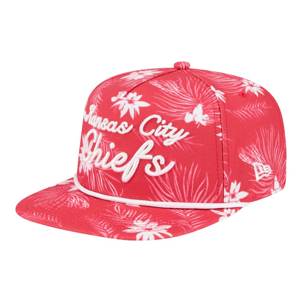 Kansas City Chiefs New Era Palm Print A-Frame 9FIFTY Snapback Hat Red - NFL