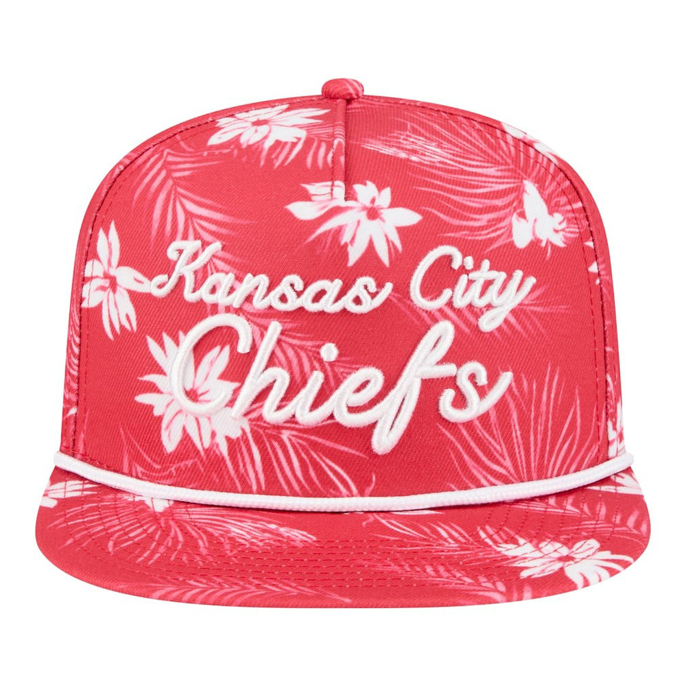 Kansas City Chiefs New Era Palm Print A-Frame 9FIFTY Snapback Hat Red - NFL