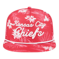 Kansas City Chiefs New Era Palm Print A-Frame 9FIFTY Snapback Hat Red - NFL