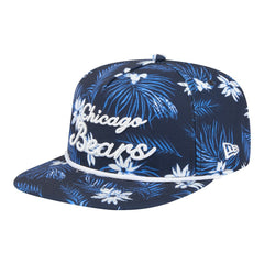Chicago Bears New Era Palm Print A-Frame 9FIFTY Snapback Hat Navy - NFL