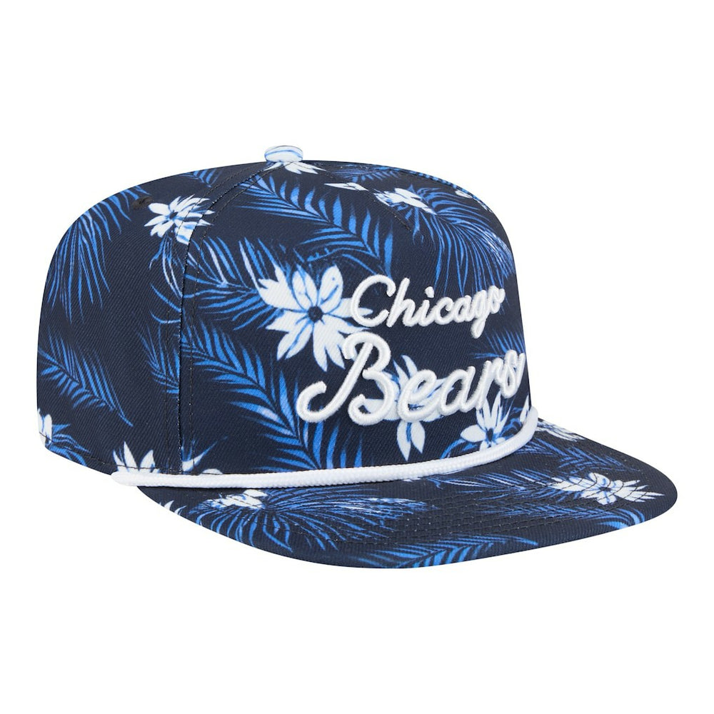 Chicago Bears New Era Palm Print A-Frame 9FIFTY Snapback Hat Navy - NFL