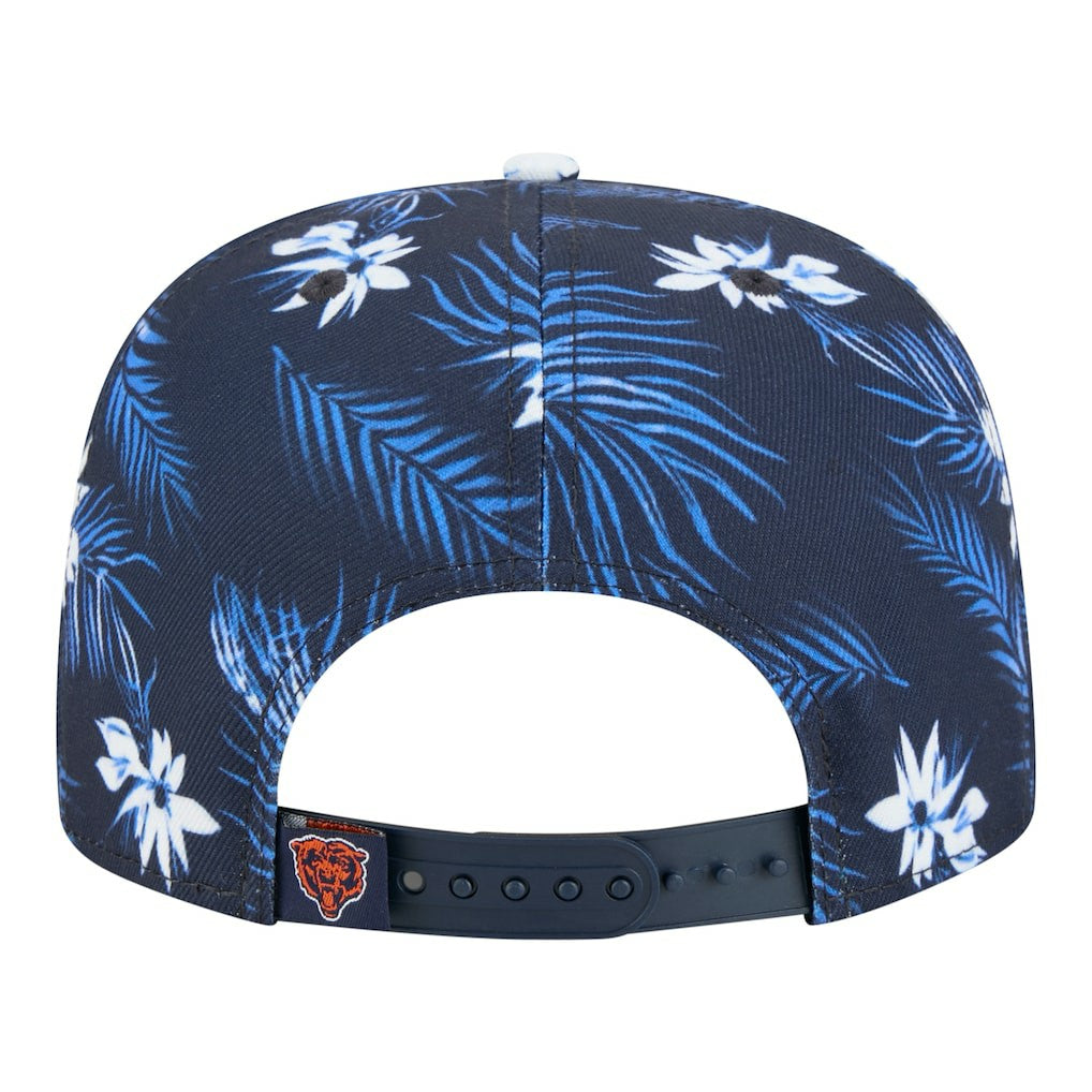 Chicago Bears New Era Palm Print A-Frame 9FIFTY Snapback Hat Navy - NFL