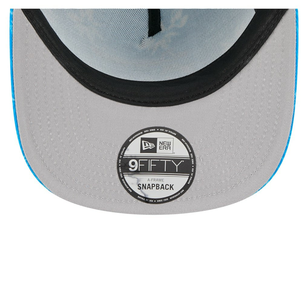 Detroit Lions New Era Palm Print A-Frame 9FIFTY Snapback Hat Blue - NFL