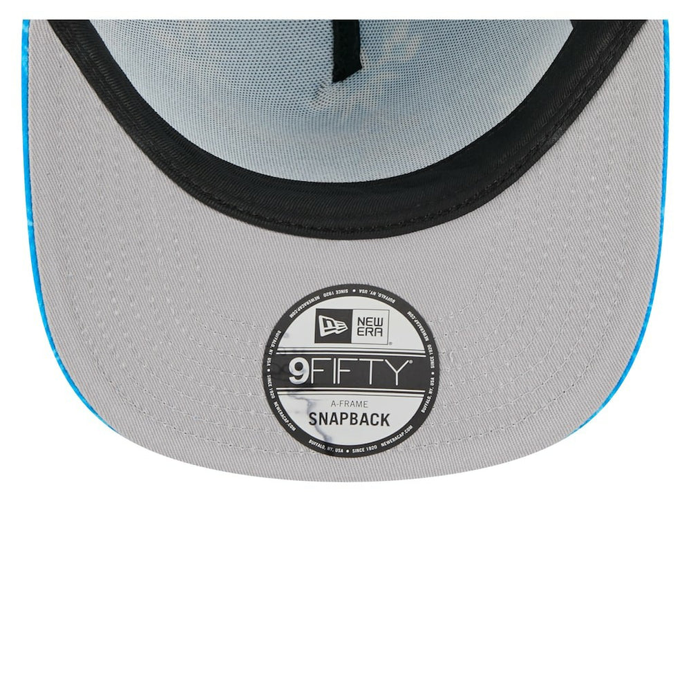 Detroit Lions New Era Palm Print A-Frame 9FIFTY Snapback Hat Blue - NFL