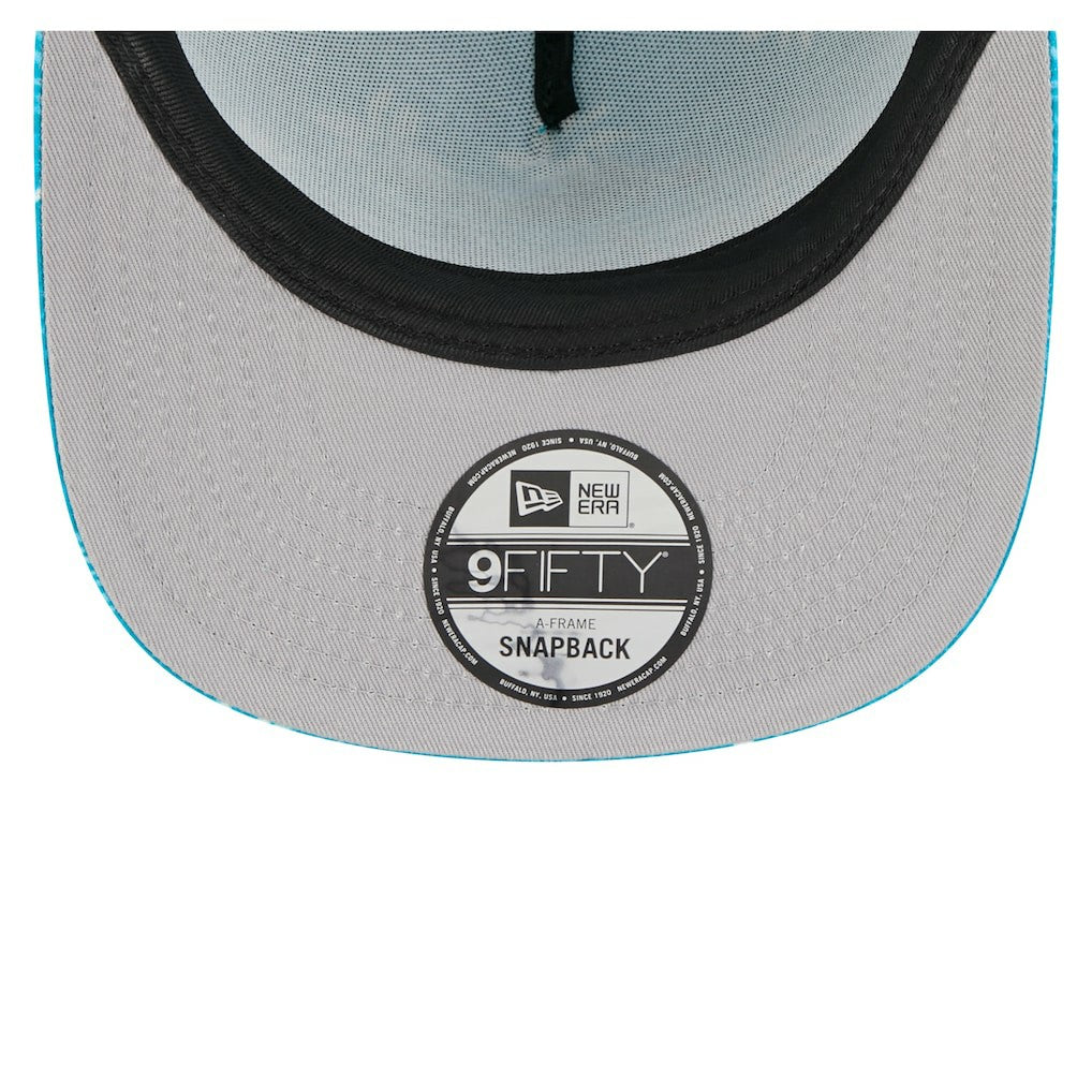 Miami Dolphins New Era Palm Print A-Frame 9FIFTY Snapback Hat Aqua - NFL