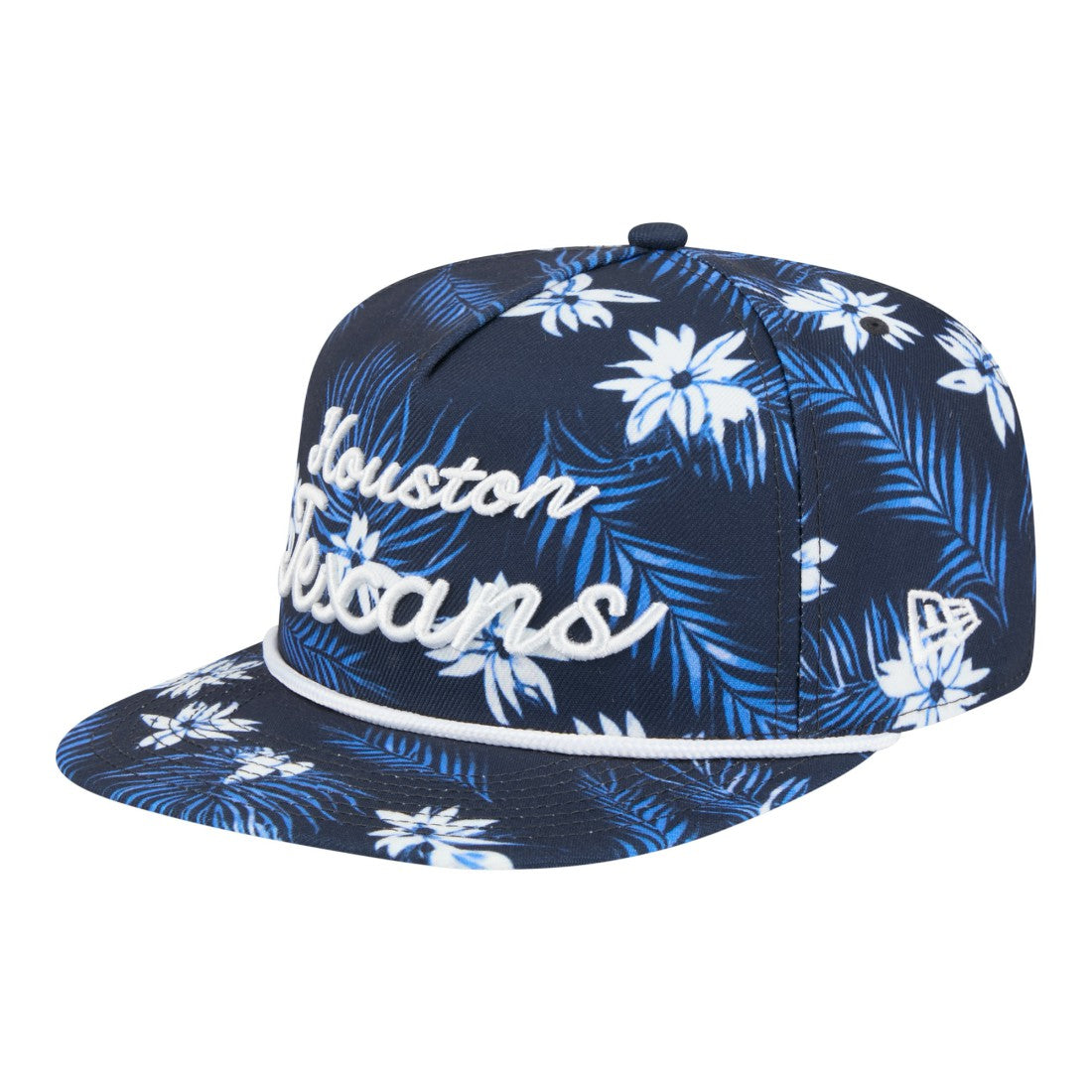 Houston Texans New Era Palm Print A-Frame 9FIFTY Snapback Hat Navy - NFL