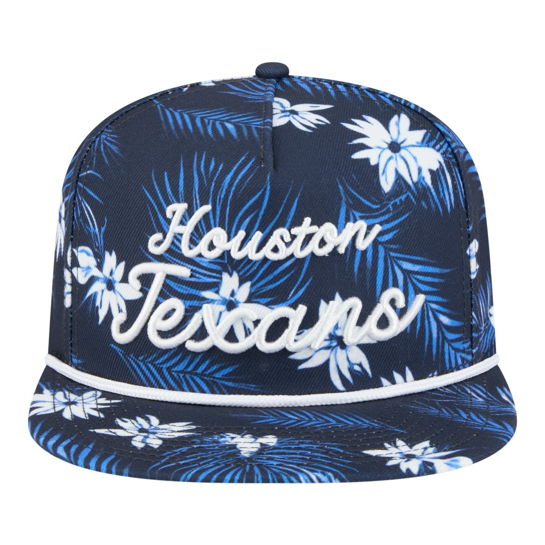 Houston Texans New Era Palm Print A-Frame 9FIFTY Snapback Hat Navy - NFL