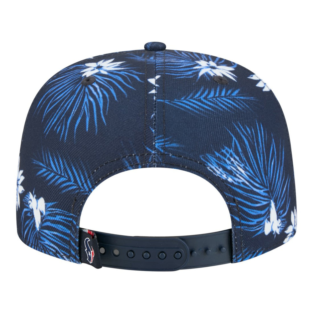 Houston Texans New Era Palm Print A-Frame 9FIFTY Snapback Hat Navy - NFL