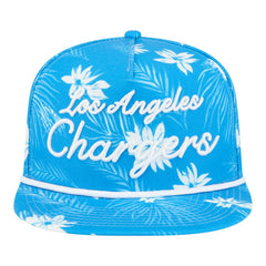 Los Angeles Chargers New Era Palm Print A-Frame 9FIFTY Snapback Hat Powder Blue - NFL