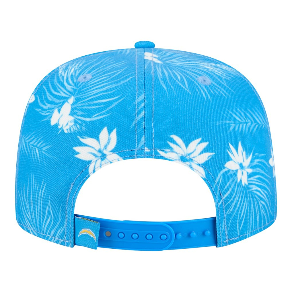 Los Angeles Chargers New Era Palm Print A-Frame 9FIFTY Snapback Hat Powder Blue - NFL