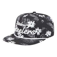 Pittsburgh Steelers New Era Palm Print A-Frame 9FIFTY Snapback Hat Black - NFL