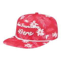 San Francisco 49ers New Era Palm Print A-Frame 9FIFTY Snapback Hat Scarlet - NFL
