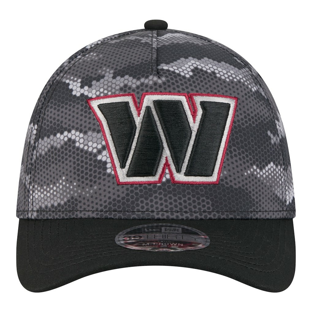 Washington Commanders New Era Camo A-Frame 39THIRTY Flex Hat Black - NFL