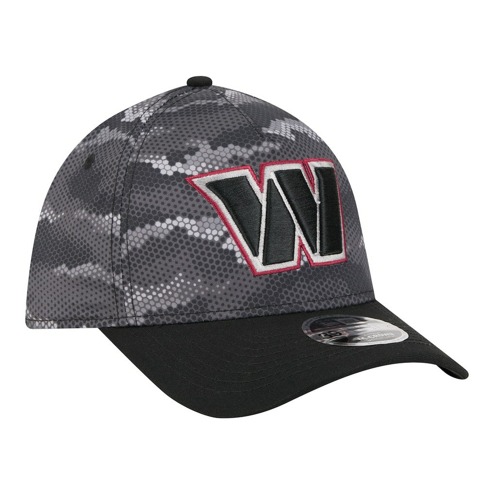 Washington Commanders New Era Camo A-Frame 39THIRTY Flex Hat Black - NFL