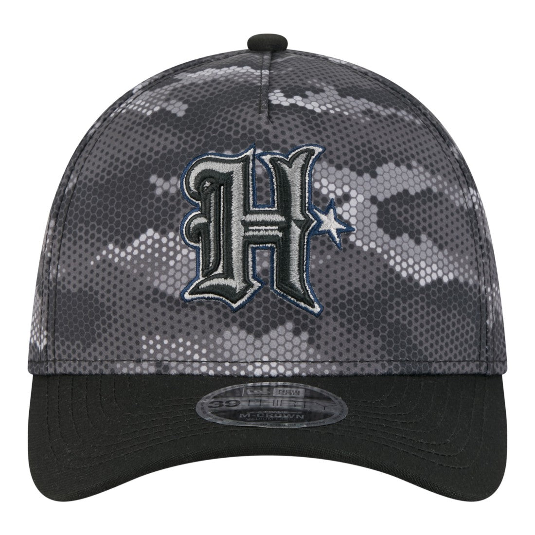Houston Texans New Era Camo A-Frame 39THIRTY Flex Hat Black - NFL