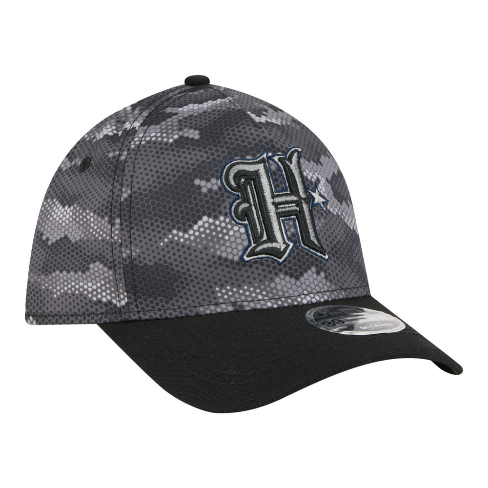 Houston Texans New Era Camo A-Frame 39THIRTY Flex Hat Black - NFL