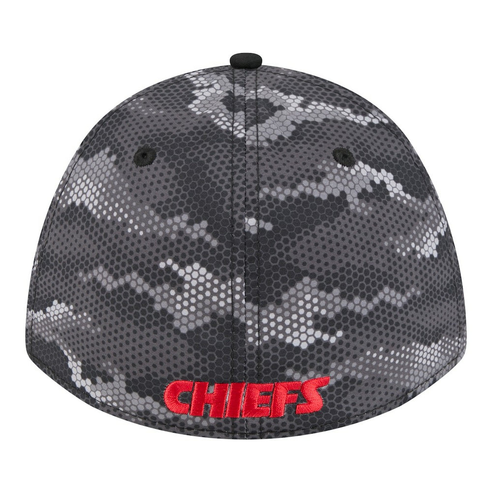 Kansas City Chiefs New Era Camo A-Frame 39THIRTY Flex Hat Black - NFL