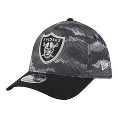 Las Vegas Raiders New Era Camo A-Frame 39THIRTY Flex Hat Black - NFL