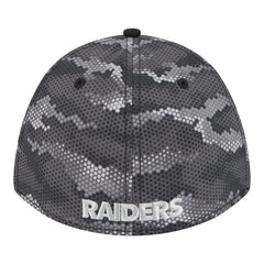 Las Vegas Raiders New Era Camo A-Frame 39THIRTY Flex Hat Black - NFL