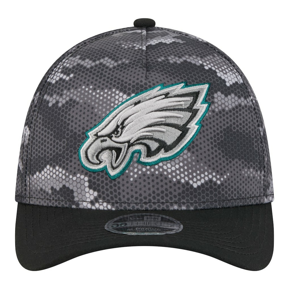 Philadelphia Eagles New Era Camo A-Frame 39THIRTY Flex Hat Black - NFL