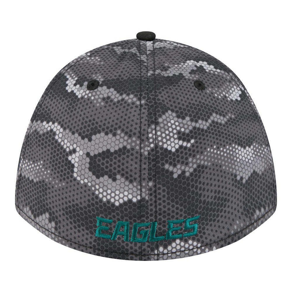 Philadelphia Eagles New Era Camo A-Frame 39THIRTY Flex Hat Black - NFL