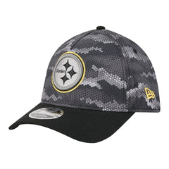 Pittsburgh Steelers New Era Camo A-Frame 39THIRTY Flex Hat Black - NFL