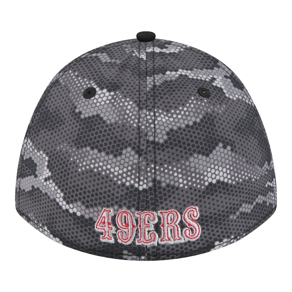 San Francisco 49ers New Era Camo A-Frame 39THIRTY Flex Hat Black - NFL