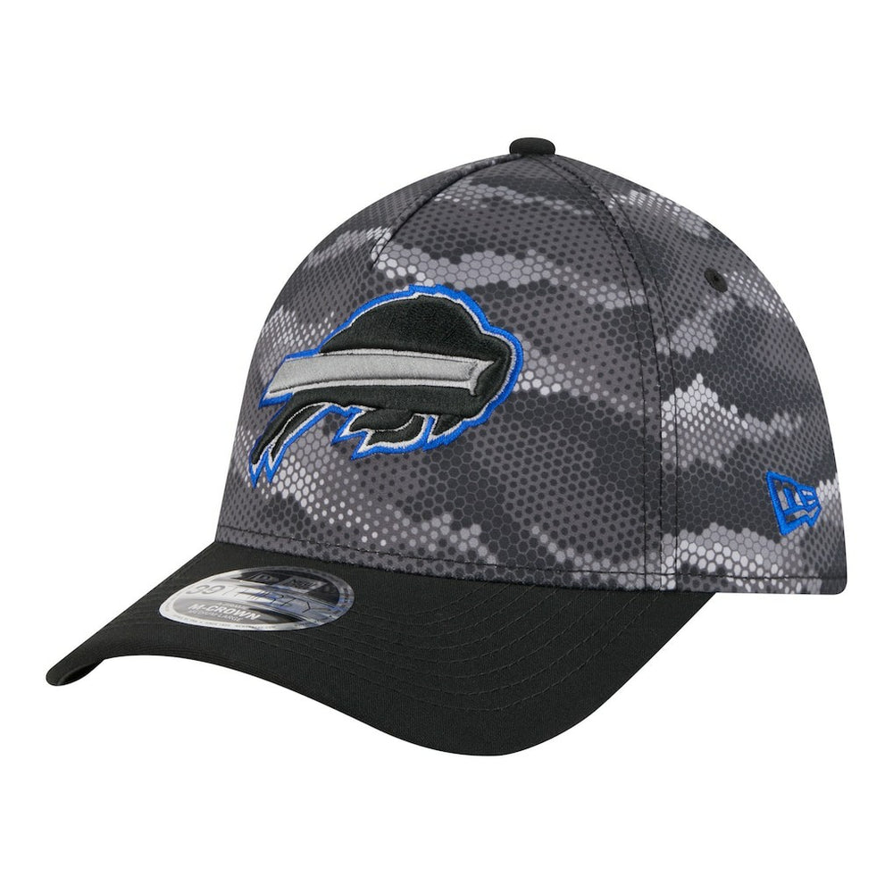 Buffalo Bills New Era Camo A-Frame 39THIRTY Flex Hat Black - NFL
